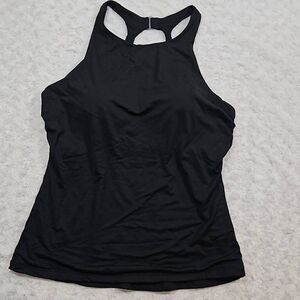 Athleta Maldives High Neck Tankini Black 40D/DD NWOT